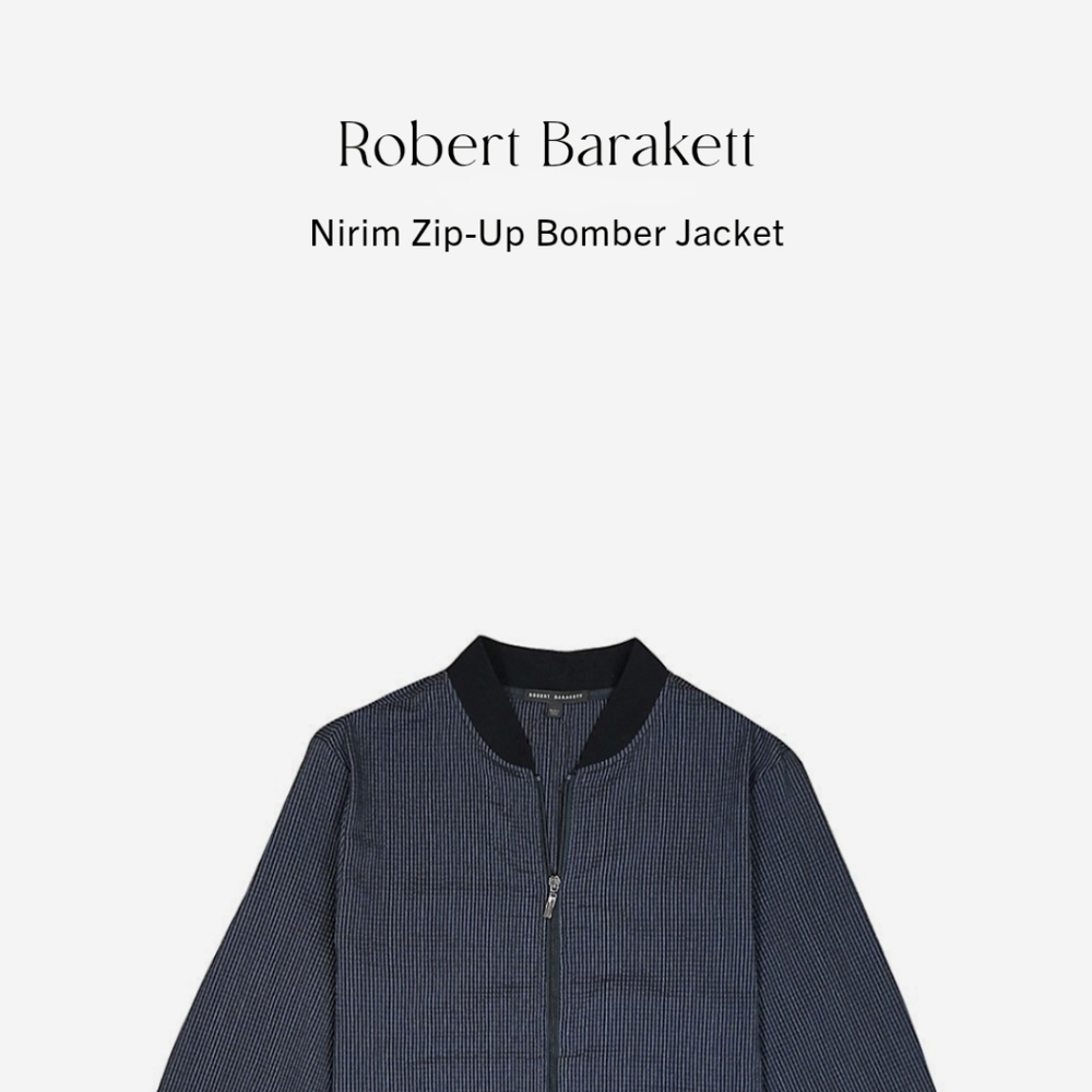 Robert Barakett full zipper bomper jacket